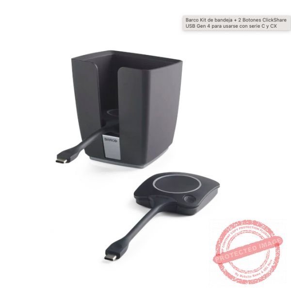 Kit de bandeja + 2 Botones ClickShare Barco