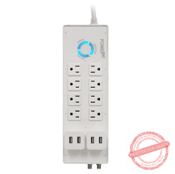 PANAMAX P360-8 Protector contra descargas eléctricas 4 puertos USB