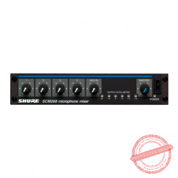SHURE SCM268 Mezclador de micrófonos de 4 canales